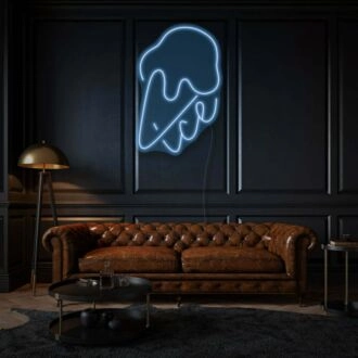 Ice Cream with Neon Sweet Treats and Delight