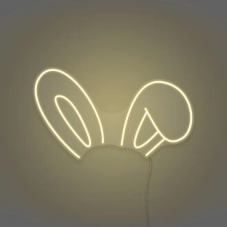Bunny Ears Neon Playful and Cute