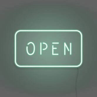 Customize Open Neon Sign Inviting and Accessible