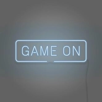Game On Neon Ready for Challenge and Play