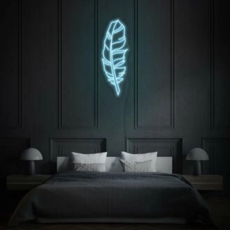Feather Neon Art Delicate and Ethereal Beauty