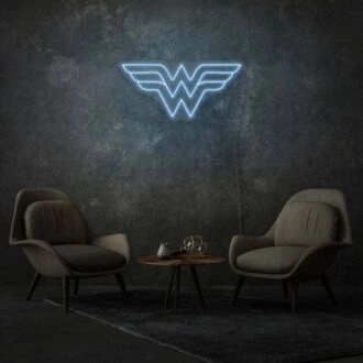 Wonder Woman Neonkunst Weibliche Stärke und Heldentum