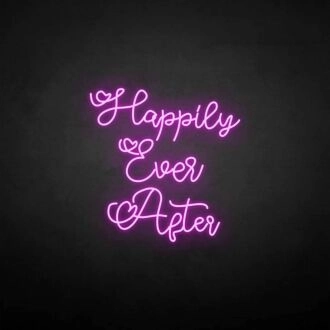 happily ever after 3 neon sign