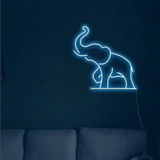 Majestätisches Elefant-Neonschild