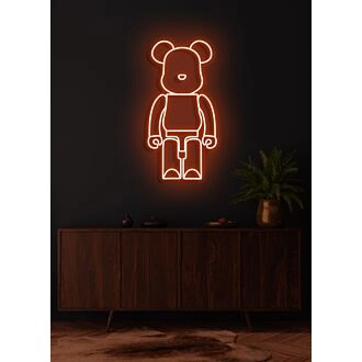 Bearbrick Neonlicht Verspieltes Spielzeug-Charme und Spaß