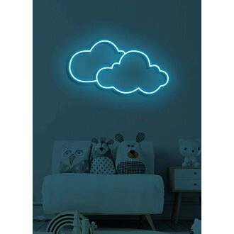 Clouds Neon Daydream and Serenity in Soft Glow