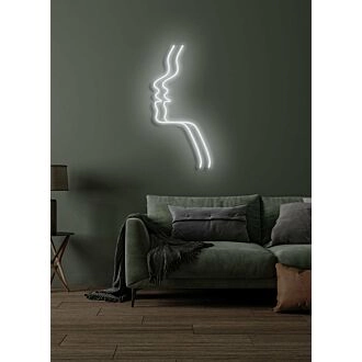 Duel Face Neon Intrigue of Internal Conflict and Harmony