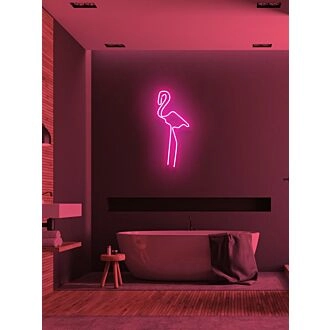 Flamingo Neon Light Standout Elegance and Tropical Flair
