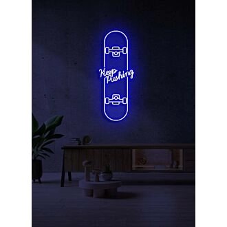 Keep Pushing LED Neon Inspiration for Determination and Resilience