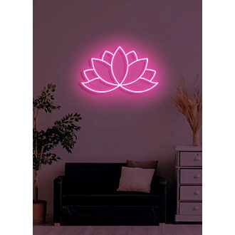 Lotus-Neon-Erleuchtung und Reinheit in strahlender Form