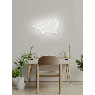 Papierflugzeug Neonträume von Flug und Freiheit