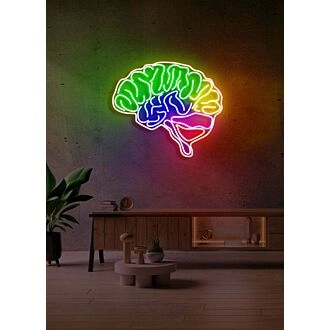Das Gehirn Neon Erleuchtung für intellektuelle Bestrebungen
