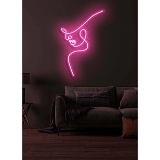 One Line Neon Skilt Minimalist Neon for Sleek and Modern Decor