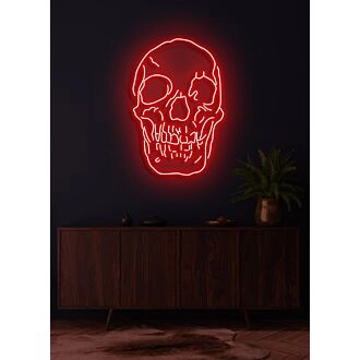 Schädel Neon Schild Kanten Neon Kunst für eine kühne Aussage