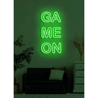 Game On Neon Exciting Call to Action for Gamers Ready to Play