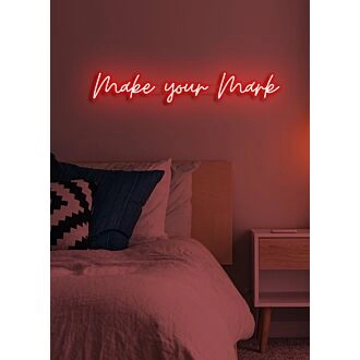 Make your mark LED neon Inspiring Call to Leave a Lasting Impact in Bright Lights