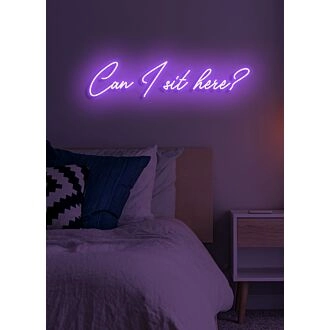 Can I sit here Neon Invitation to Join and Relax