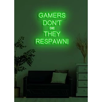 Gamers don't die Neon Resilience of the Gaming Spirit