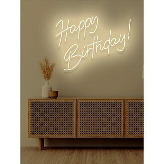 Happy Birthday Neon Celebration of Another Year