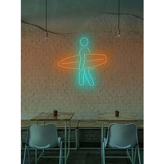 Surfer Neonwellen des Abenteuers