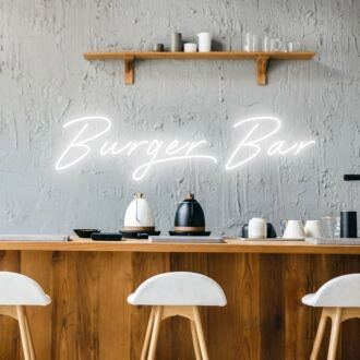 Burger Bar Inviting Neon for Burger Bars