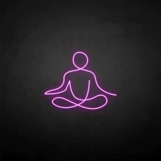 'Sit my meditation' neon sign