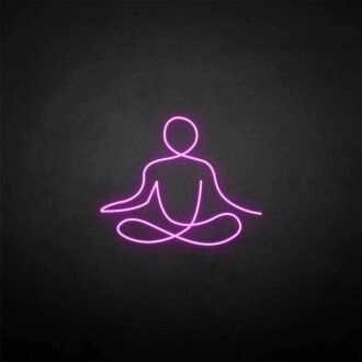 Sitz meine Meditation" Neon-Schild