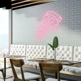 Cheesy Pizza Indulge in Cheesy Delights with Neon
