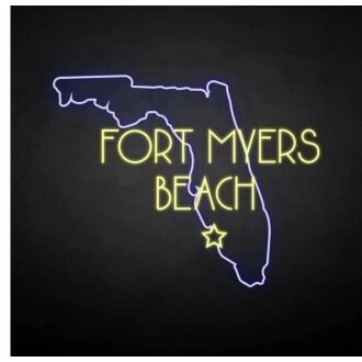 FORT MYERS BEACH neon sign