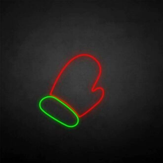 Frohe Weihnachten-Handschuh-Neonschild