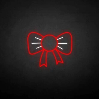 marry christmas-bowknot' neon sign
