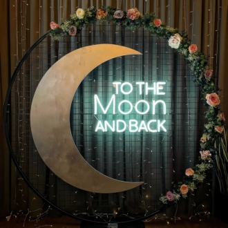 To The Moon and Back: Illuminate Your Space with Neon Sign