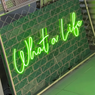 What a Life: Capture the Moment in Neon Glow