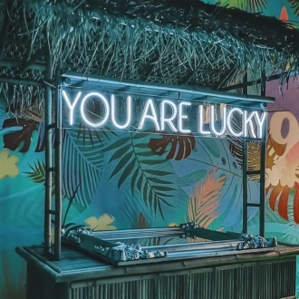 You Are Lucky: Radiate Good Fortune with Neon Glow