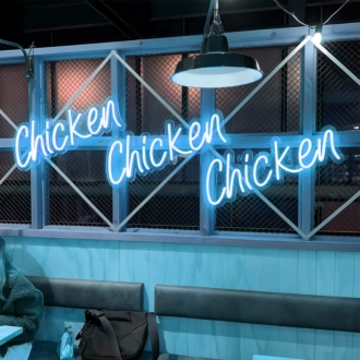 Chicken Chicken Chicken: Illuminate Your Space with Neon Flavor