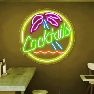 Customize Cocktails Beer Bar: Add a Touch of Neon Brew to Your Space