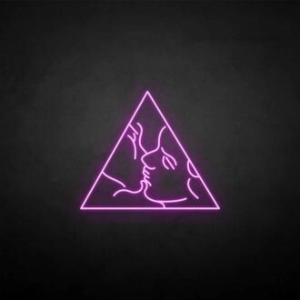 'FACE IN TRIANGLE' neon sign