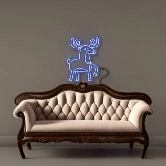 Doodle Reindeer Led Neon