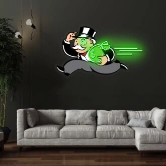 Räuberbaron Neon X Acrylkunstwerk