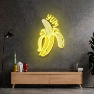 Yum Banana Led Neon Acrylic Artwork