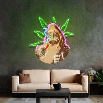 Monkey On Drugs Led Neon Sign Light Pop Art