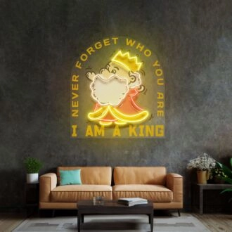 Cute King Led Neon Sign Light Pop Art