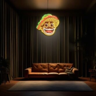 Smiley-Hut LED-Neonschild Licht Pop Art