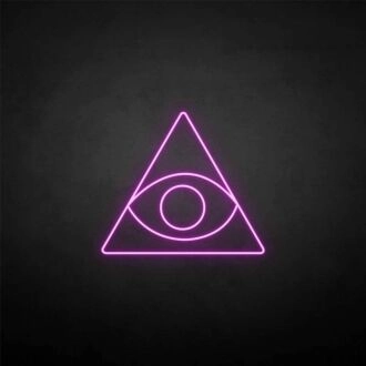 Triangle&Eye' neon sign