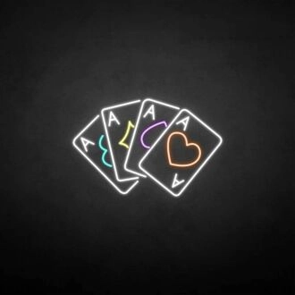 'Playing cards3' neon sign