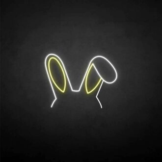 Kaninchenohren 2 Neonzeichen