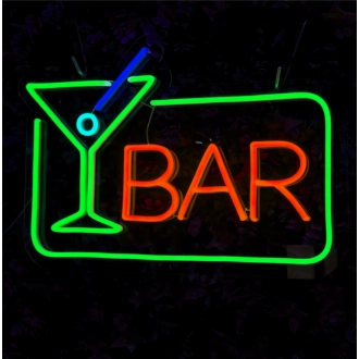 Customize Chic Cocktail Bar Neon Sign