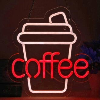 Customize Elegant Coffee Cup Neon Sign
