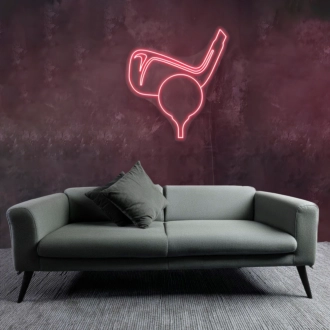 Golf Ball Swing Neon Sign