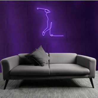 Golfing Action Neon Sign